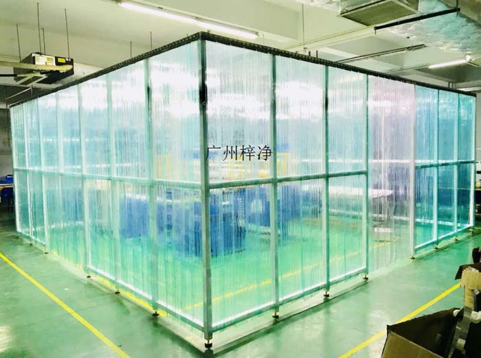 潔凈棚可滿足高跨距之強度需求 潔凈棚可滿足高跨距之強度需求